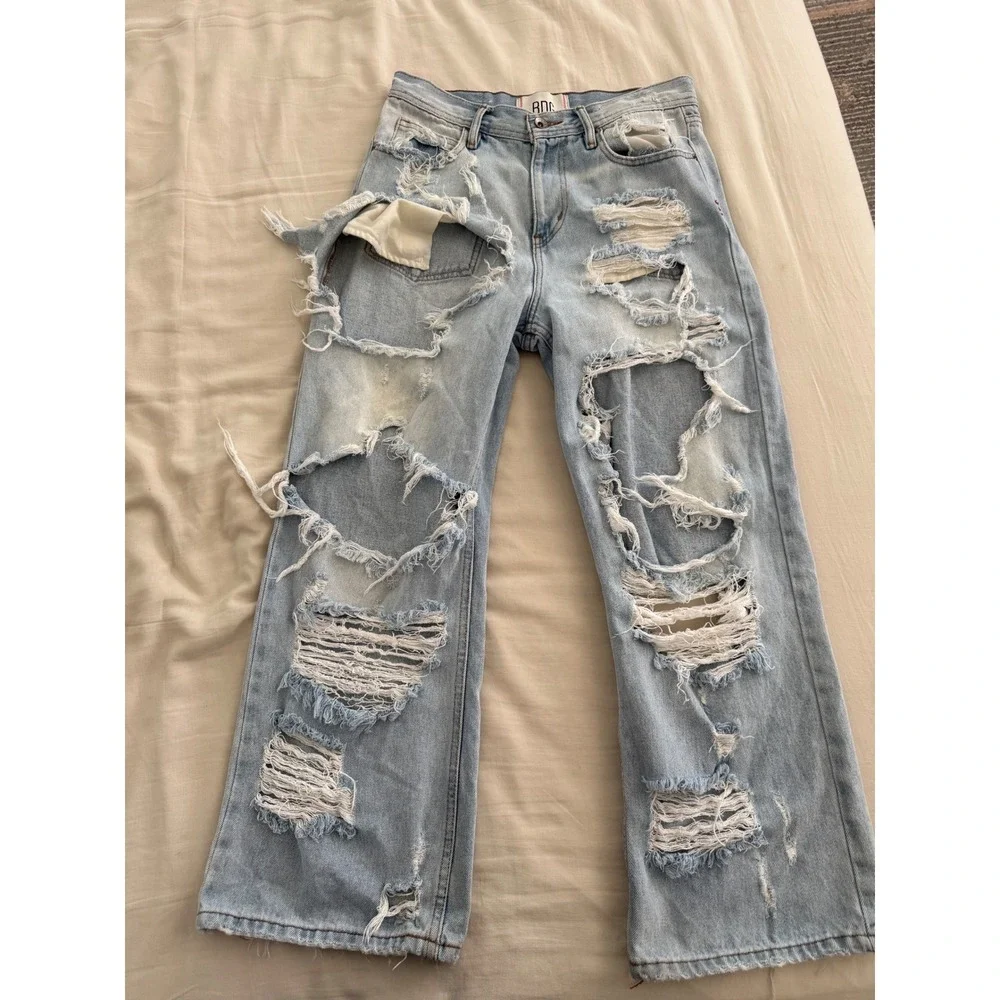 BDG Urban Outfitters Baggy Jeans 30x30 Distressed Wide Leg Y2K Skater